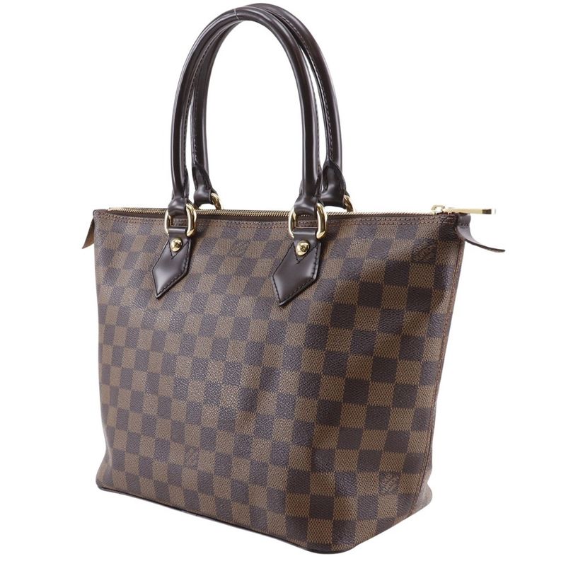 Louis Vuitton Saleya PM N51183 Damier Canvas Brown Vi3170 Ladies Handbag