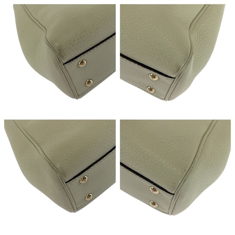 Gucci Bamboo Ivory Brown Gold Hardware Leather 368823 Handbag Women 504677