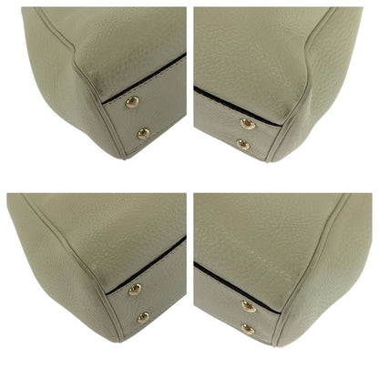 Gucci Bamboo Ivory Brown Gold Hardware Leather 368823 Handbag Women 504677