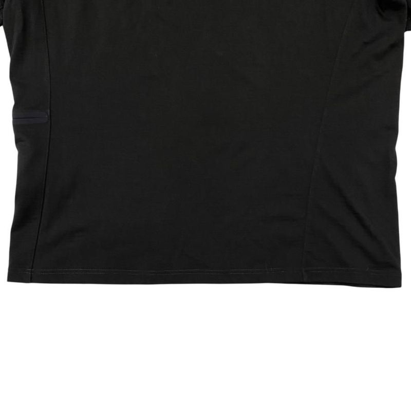 Hermes Short Sleeve T-Shirt Hermes Fit H800731e Merino Wool Serie Neck Zipper