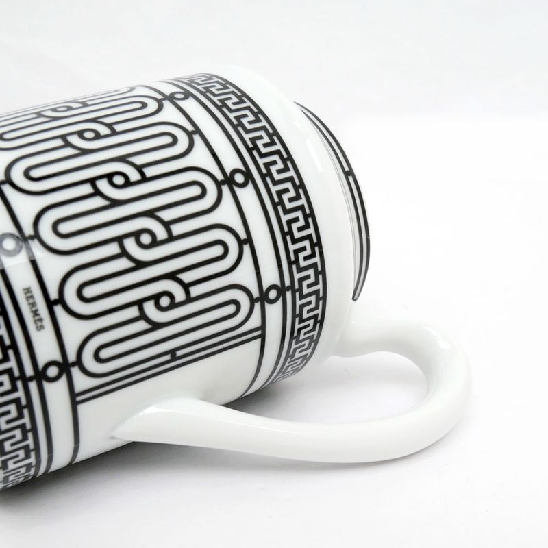 Hermes Creamer H DECO White Black Ceramic Tableware Accessories Others