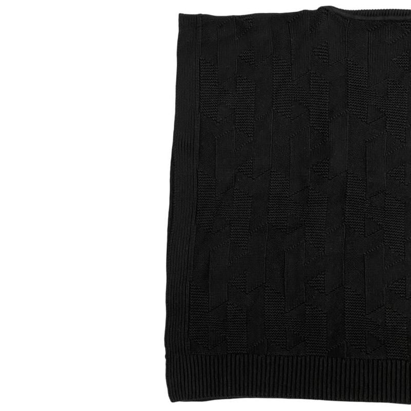 Hermes Poncho Rectangle H4h2904d30234 Size 34 Cape Style H Motif Wool Black