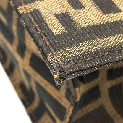 Fendi Zucca Shoulder Bag Jacquard Khaki Women