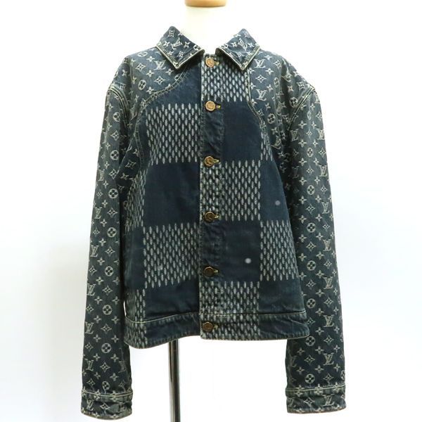Louis Vuitton × NIGO Denim Jacket Hja10wuzc Giant Damier Waves Monogram #48