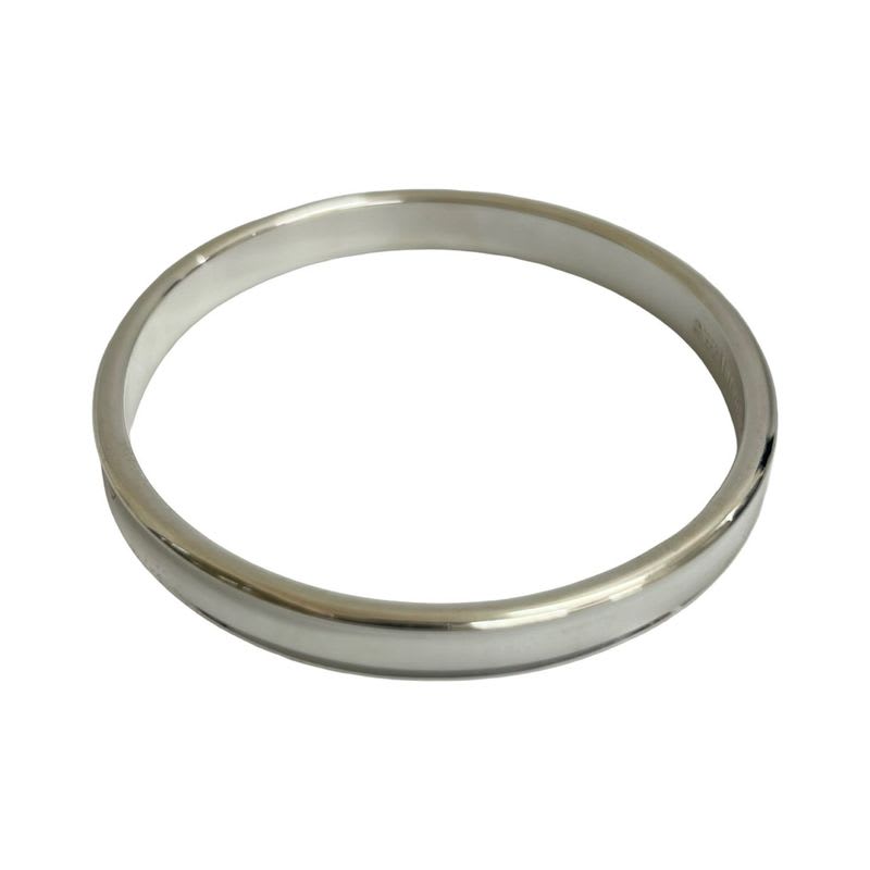 Tiffany & Co 1837 Narrow Bangle Logo Engraved Silver 925