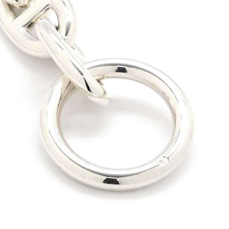 Hermes Bracelet Chaine D'ancre MM Silver 925 Silver 14 Frames Star Ring Silver