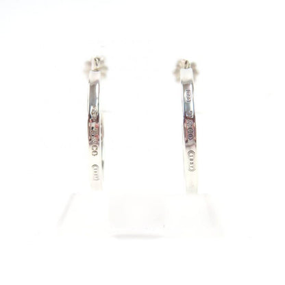 Tiffany & Co 1837 Narrow Hoop Earrings Wide Accessory Sv925 Silver