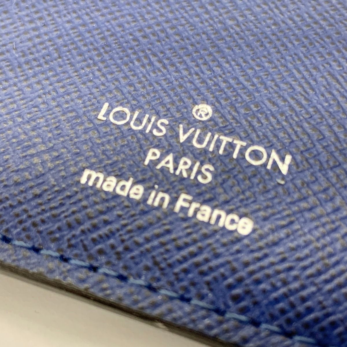 Louis Vuitton Taigarama Portefeuille Brother Bifold Long Wallet M30297 Navy