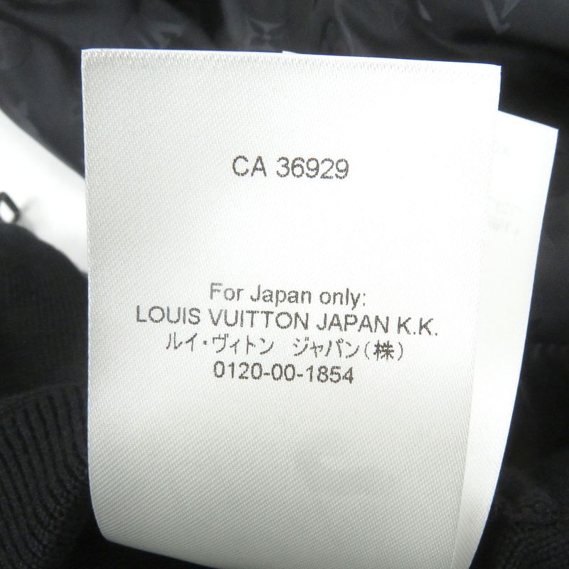 Louis Vuitton 2023 Monogram Reversible WZIP Bomber Jacket Black XL Made In