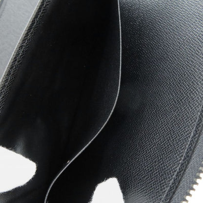 Louis Vuitton Organizer Athol Taiga M30652 Taiga Leather Black Long Wallet