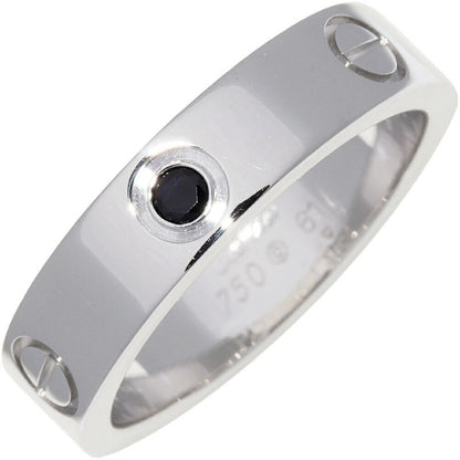 Cartier Ring 18K White Gold Black Sapphire 1P Love Ring B40771
