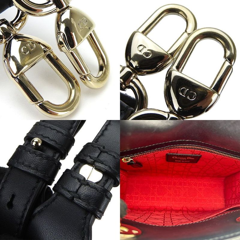 Christian Dior 2WAY Handbag Shoulder Lady Dior Canage My ABC MY ABC Small