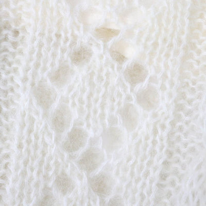 Gucci×adidas 721504 Trefoil Three Stripes Mohair Knit Pants Ivory Black XS Made