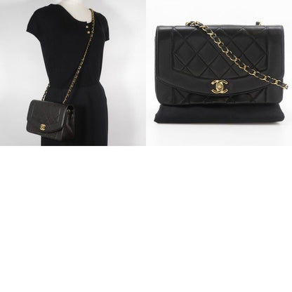 Chanel Diana 22 Chain Shoulder Matelasse A01164 Lambskin Black Ladies Shoulder