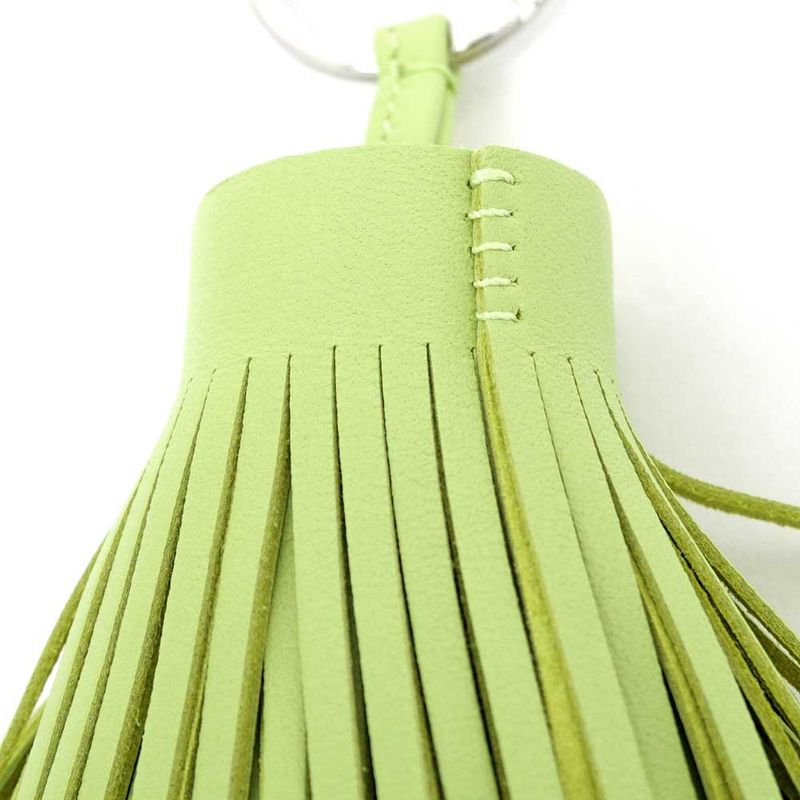 Hermes Key-ring Carmen Charm Pistachio Yellow Green Silva-hardware Key
