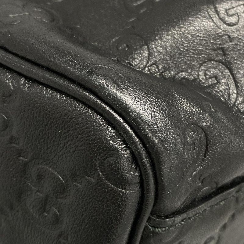 Gucci Tote Bag Sookie/shima Line 211944 Black Leather