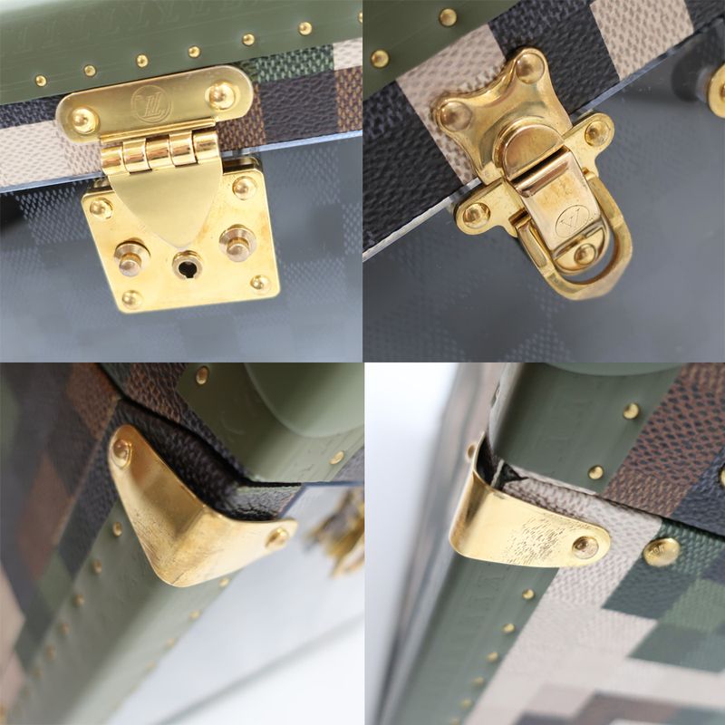 Louis Vuitton Shoe Box M10295 Pharrell Williams Green Damier Leather