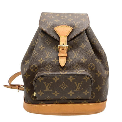 Louis Vuitton Montsourismm Backpack Monogram Canvas M51136 Brown Gold Hardware