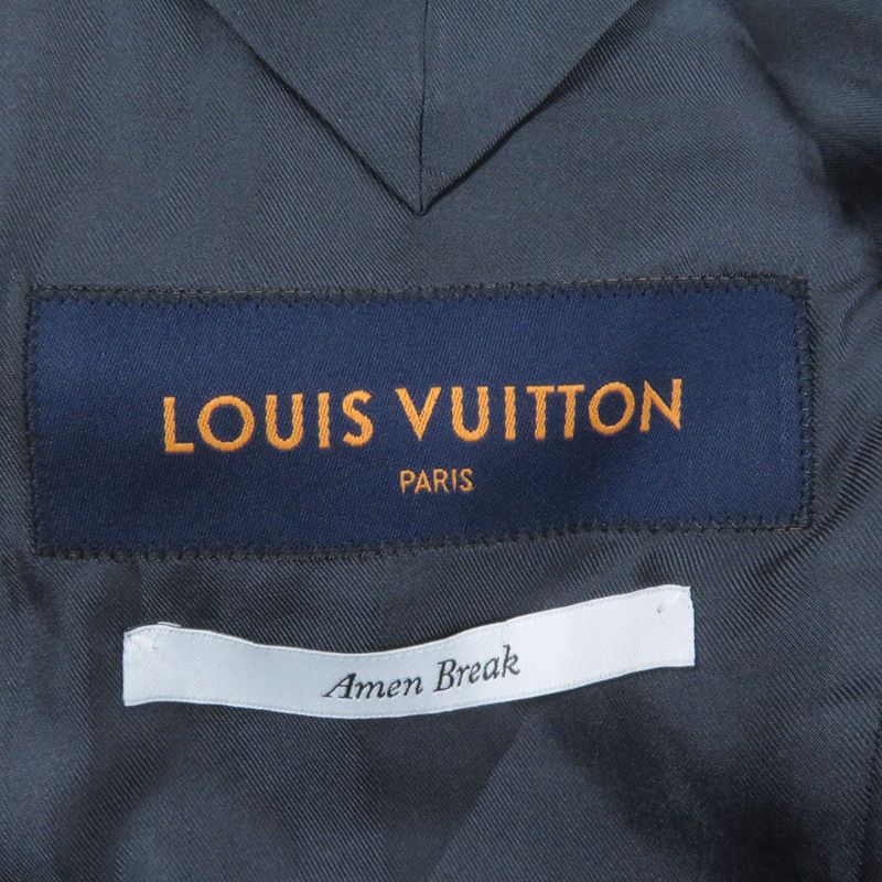 Louis Vuitton 22SS LV Landscape Lined Silk Blend Amen Break Peaked Lapel