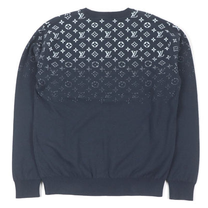 Louis Vuitton 2024 1afapp Monogram Gradient Crewneck Sweater Knit Blue-grey