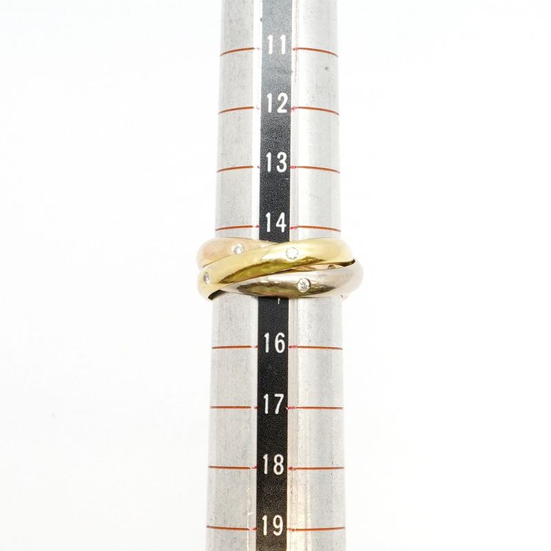 Cartier Ring Trinity 18K Yellow Gold Yellow Gold 18K White Gold White Togo Old