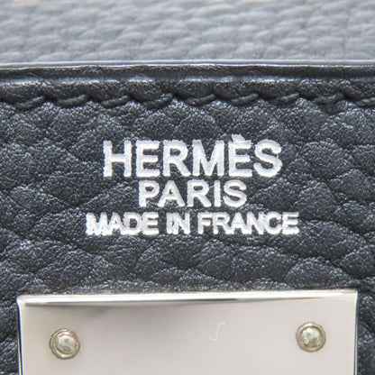 Hermes Kelly 32 Outer Stitch Silver Hardware Handbag Fjord Women