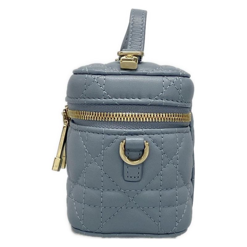 Dior/christian Dior Vanity Bag Lady Dior Micro Vanity S0935onmj Blue-grey
