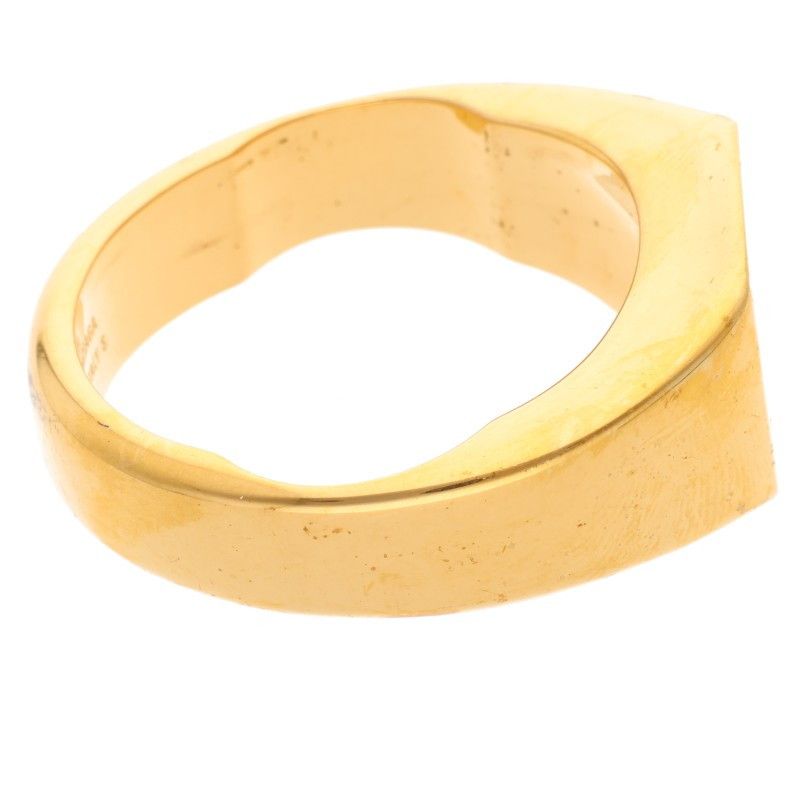 Balenciaga Double Finger Indentation Ring Men's S