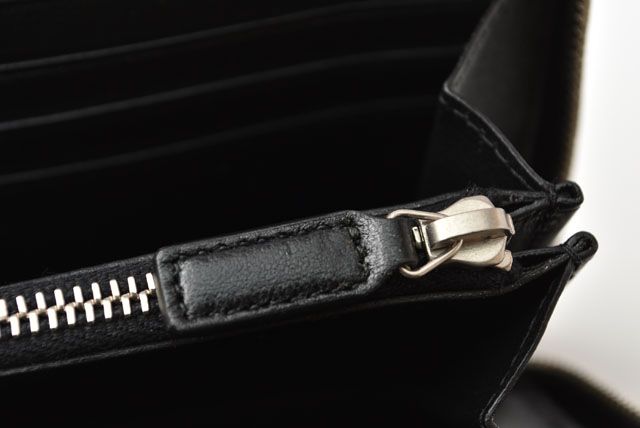 Unused Saint Laurent Paris Long Wallet Leather Black 504952