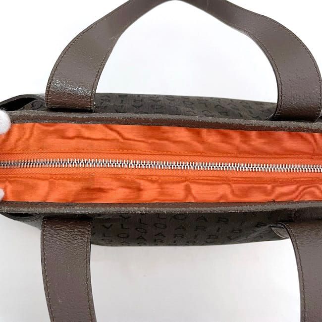 Bulgari Tote Bag Lolita Brown Logomania Light Canvas