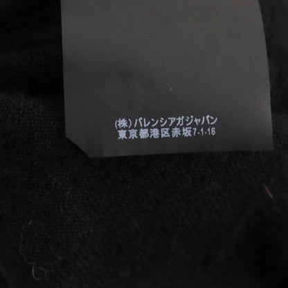 Balenciaga 524992 99% Virgin Wool Logo Embroidery Crew Neck Light Hand Knit