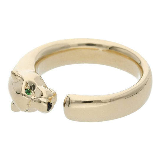 Cartier Panthère De Cartier 18K Yellow Gold Tsavorite Garnet Onyx Ring Men's 50