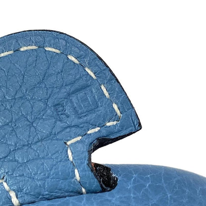 Hermes Shoulder Bag Evelyndu PM Blue Jean Silver Hardware