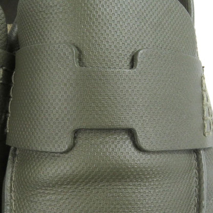 Hermes Trip Leather H Logo Motif Espadrille Moccasin Loafers Khaki 41 Storage