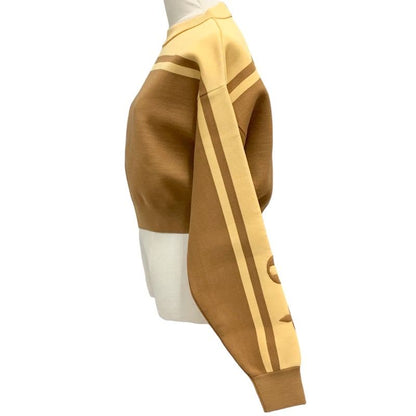 Louis Vuitton Top Knit Monogram Long Sleeve Brown