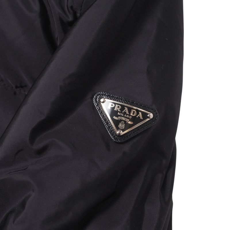 Prada Down Jacket Size 42 Triangle Logo Triangle Logo Plate Outerwear Nylon