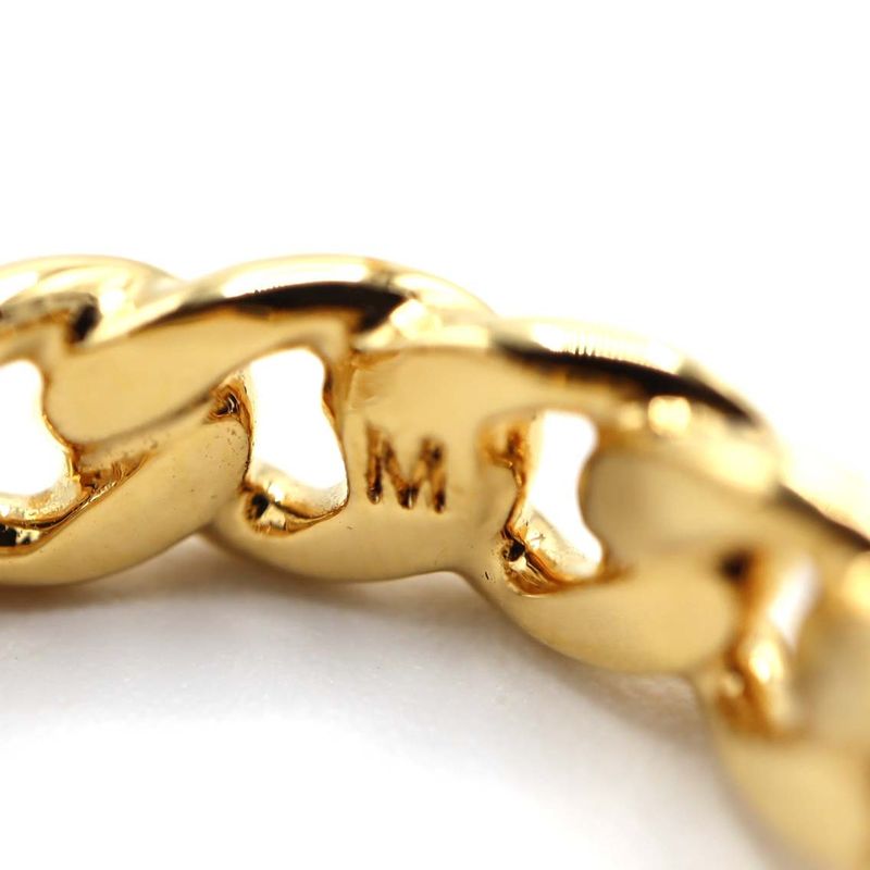 Christian DIOR Ring Clair D Lune Rhinestone Gold Color M Approx 12.5 Approx