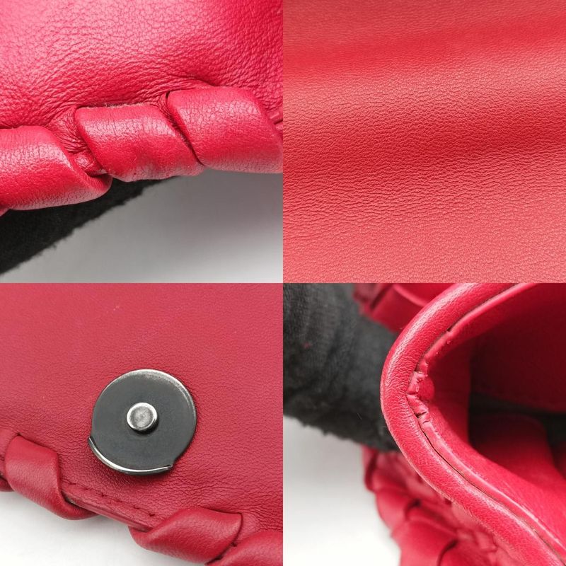 Bottega Veneta Intrecciato Olympia Red Lambskin B07197921r