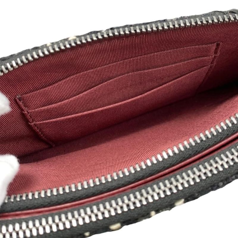 Chanel Shoulder Bag Gabrielle Deux Chain Wallet A94505 Tweed Leather Coco Mark