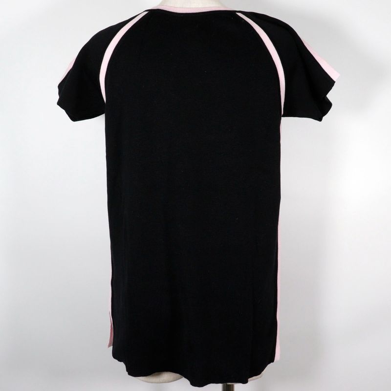Chanel Sport Line Summer Knit P21361v01278 Cotton Black/pink 03P Ladies Short