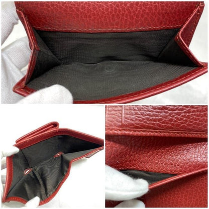 Gucci Trifold Wallet Ec21063 Red Marmont 474746