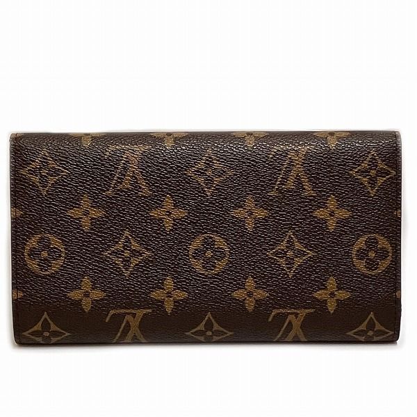 Louis Vuitton Monogram Portefeuille International M61217 Long Wallet Trifold