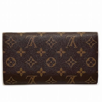 Louis Vuitton Monogram Portefeuille International M61217 Long Wallet Trifold