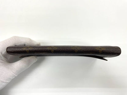 Louis Vuitton Monogram Pochette Porte Monet Cles Di Long Wallet M61725 Brown