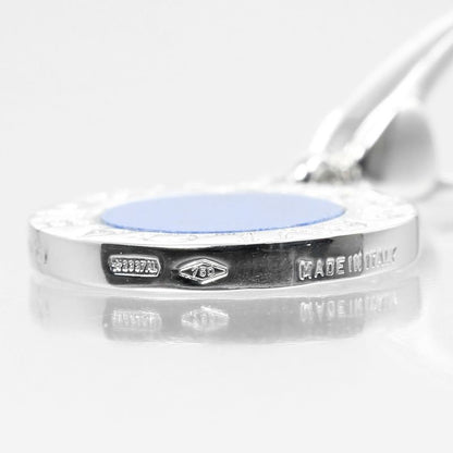 Bvlgari Bulgari 18kwhite Gold × Lapis Lazuli Ladies 3.5g Pendant Top