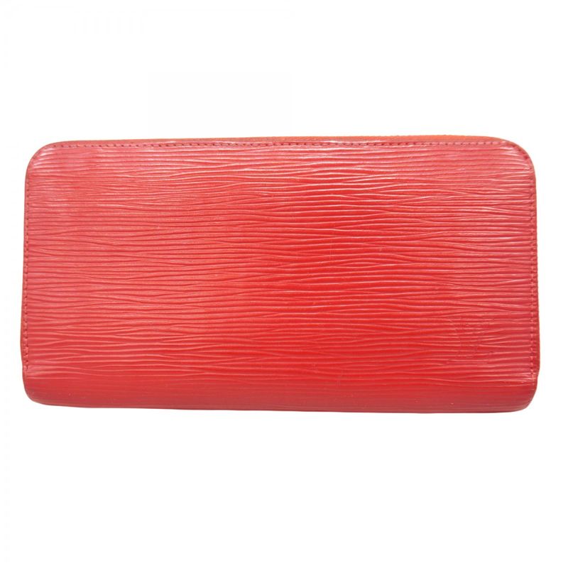 Louis Vuitton Epi Zippy Wallet Long Wallet M60304 Carmine Women