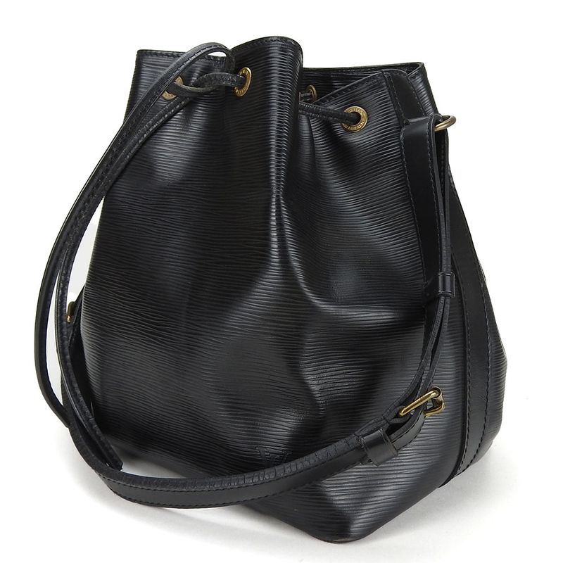 Louis Vuitton Shoulder Bag Petit Noe M59012 Epi Leather Noir Black Gold
