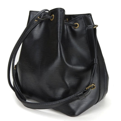 Louis Vuitton Shoulder Bag Petit Noe M59012 Epi Leather Noir Black Gold