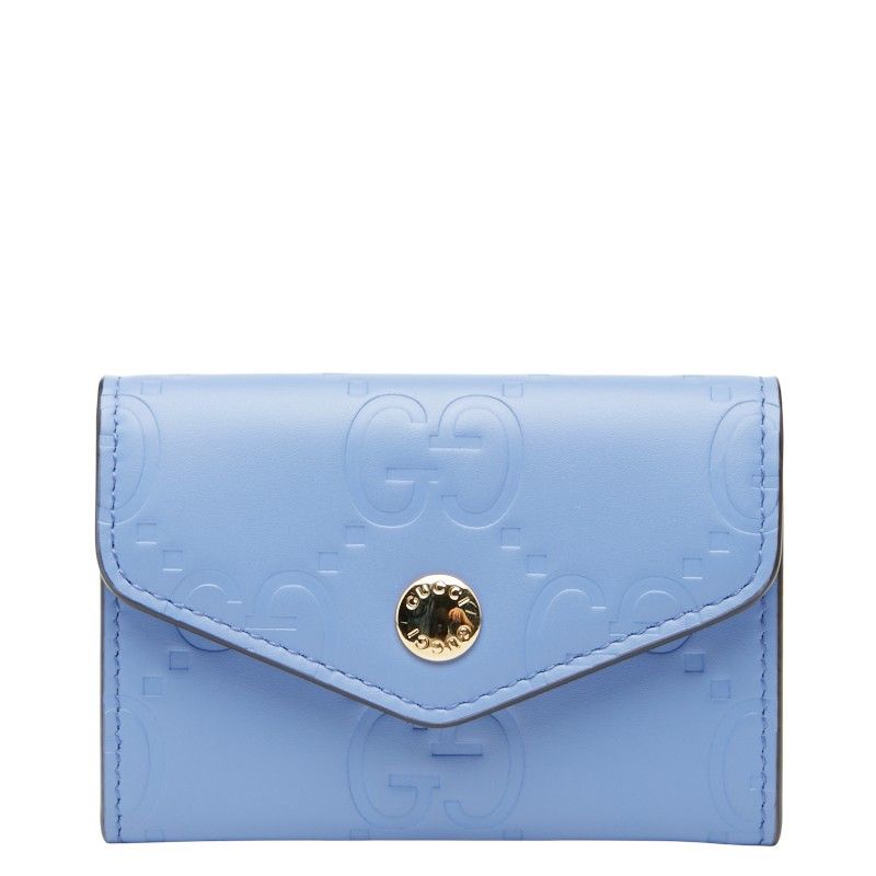 Gucci Gauthenticity Card Case Business Card Holder 772792 Purple Leather