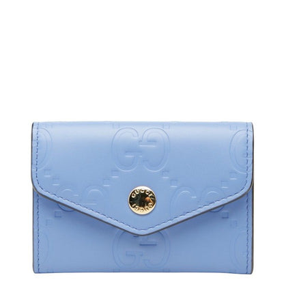 Gucci Gauthenticity Card Case Business Card Holder 772792 Purple Leather